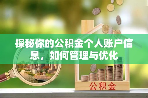 望城探秘你的公积金个人账户信息，如何管理与优化