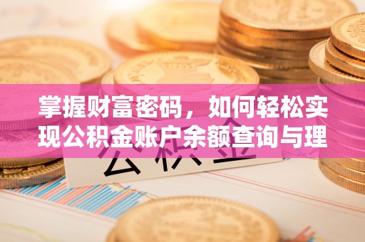 望城掌握财富密码，如何轻松实现公积金账户余额查询与理财规划