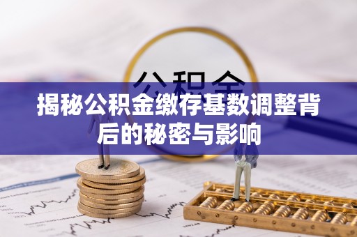 望城揭秘公积金缴存基数调整背后的秘密与影响