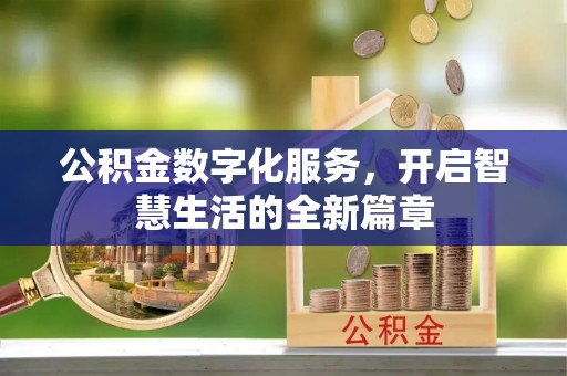 望城公积金数字化服务，开启智慧生活的全新篇章