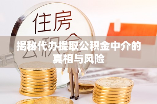 望城揭秘代办提取公积金中介的真相与风险