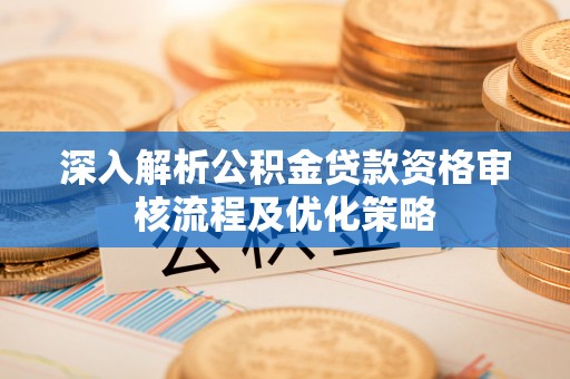 望城深入解析公积金贷款资格审核流程及优化策略