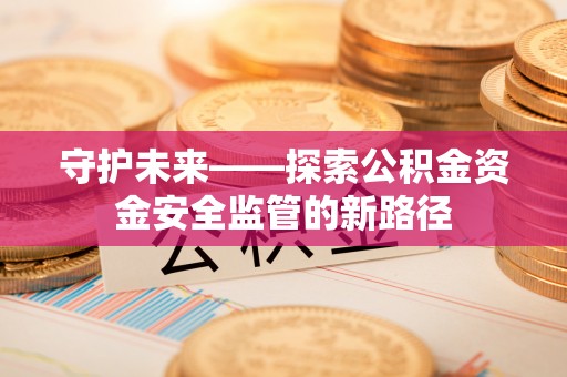 望城守护未来——探索公积金资金安全监管的新路径