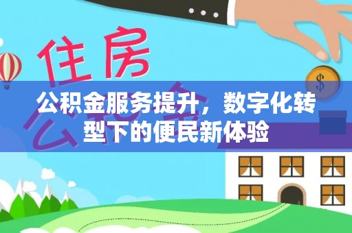 望城公积金服务提升，数字化转型下的便民新体验