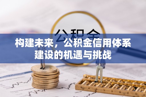 望城构建未来，公积金信用体系建设的机遇与挑战