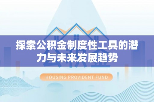 望城探索公积金制度性工具的潜力与未来发展趋势