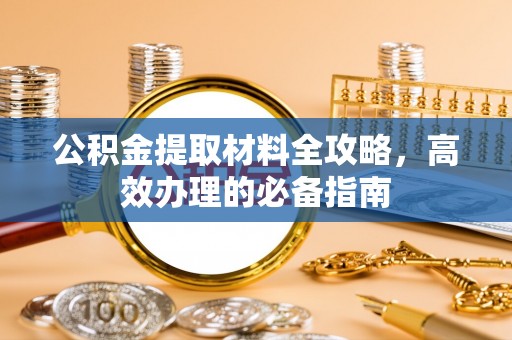 望城公积金提取材料全攻略，高效办理的必备指南