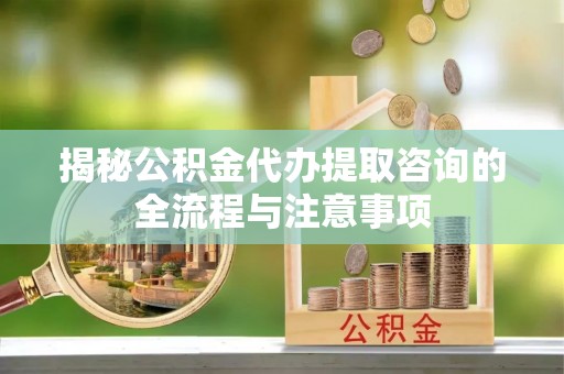 望城揭秘公积金代办提取咨询的全流程与注意事项