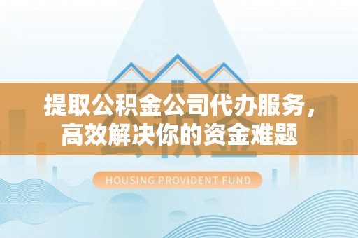 望城提取公积金公司代办服务，高效解决你的资金难题